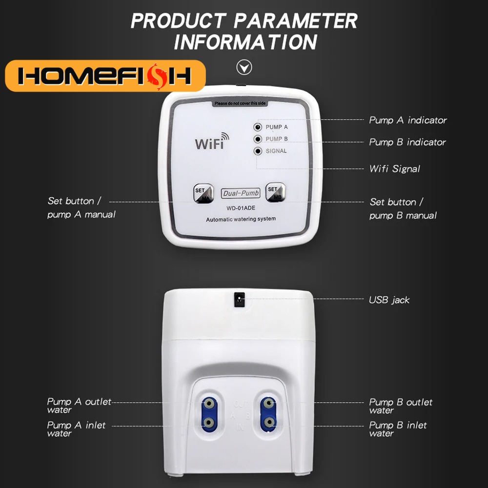 Smart Garden Iot - WIFI Intelligent Watering Device Double Pump