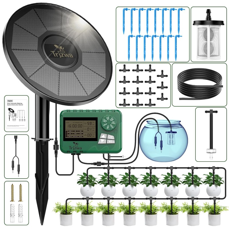 Smart Garden Watering System - Solar Irrigation Equipment Greenhouse Irrigation Drip