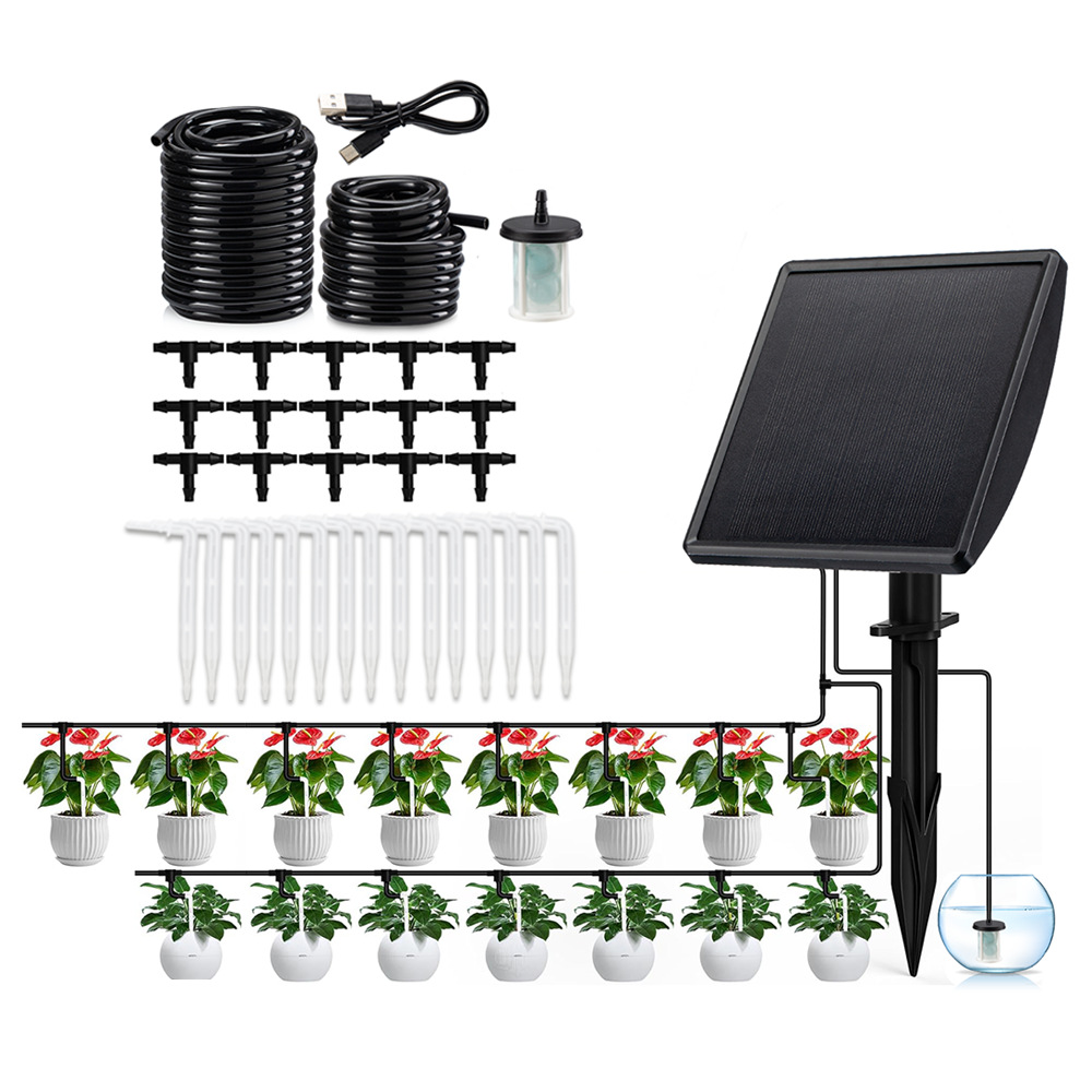 Smart Garden Watering System - Solar Automatic Drip Irrigation Pump Smart