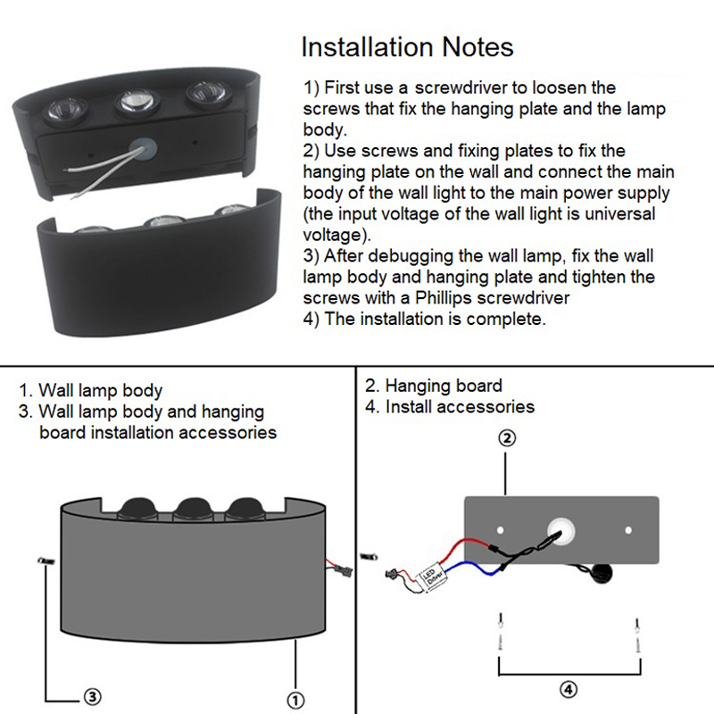 6W 8W RGBW Up Down LED Wall La - Smart Garden Rooms 评论和价格