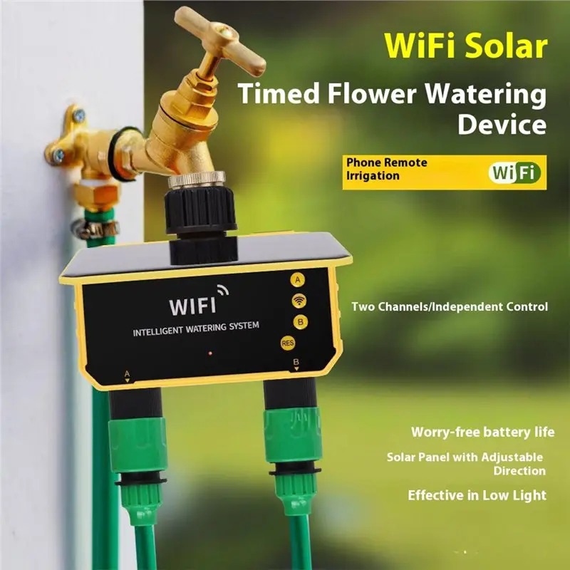 1/2 Outlets WIFI Solar Irrigat - Smart Garden Tap 评论和价格
