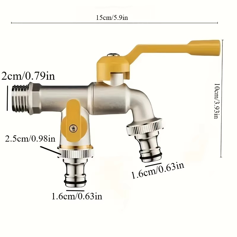 Double outlet garden hose fauc - Smart Garden Tap 评论和价格