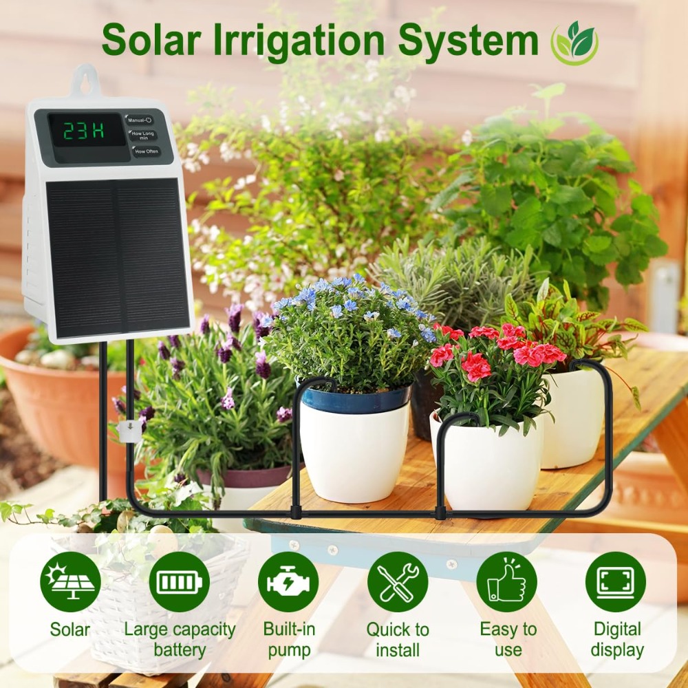 Upgraded Solar Drip Irrigation - Smart Urban Garden 评论和价格