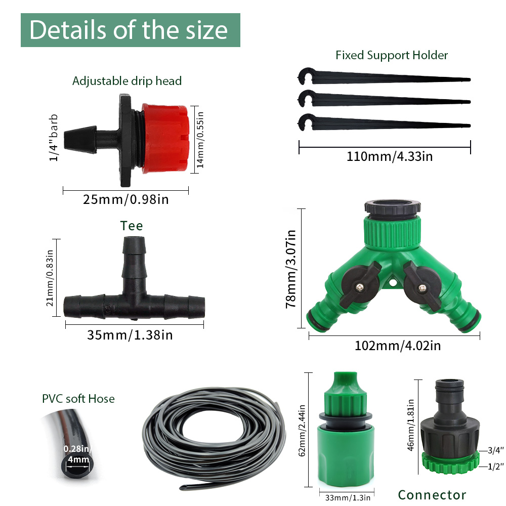 Greenhouse 15M-30M DIY Drip Ir - Smart Urban Garden 评论和价格