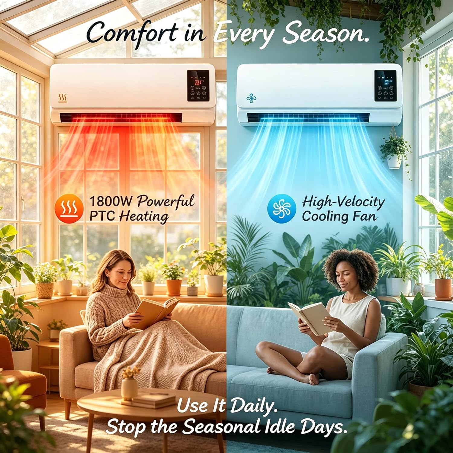 Wall Mount Ductless Air Condit - Smart Garden Rooms 评论和价格