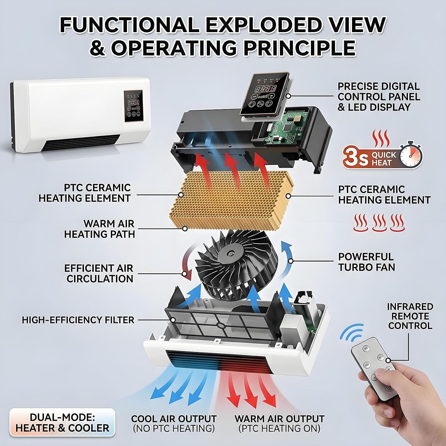 Portable Wall-Mounted Air Cond - Smart Garden Rooms 评论和价格