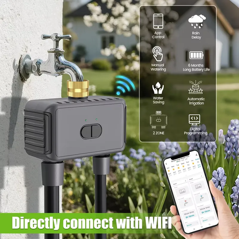 WAP01 WiFi APP Control Dual Ho - Smart Garden Watering System 评论和价格