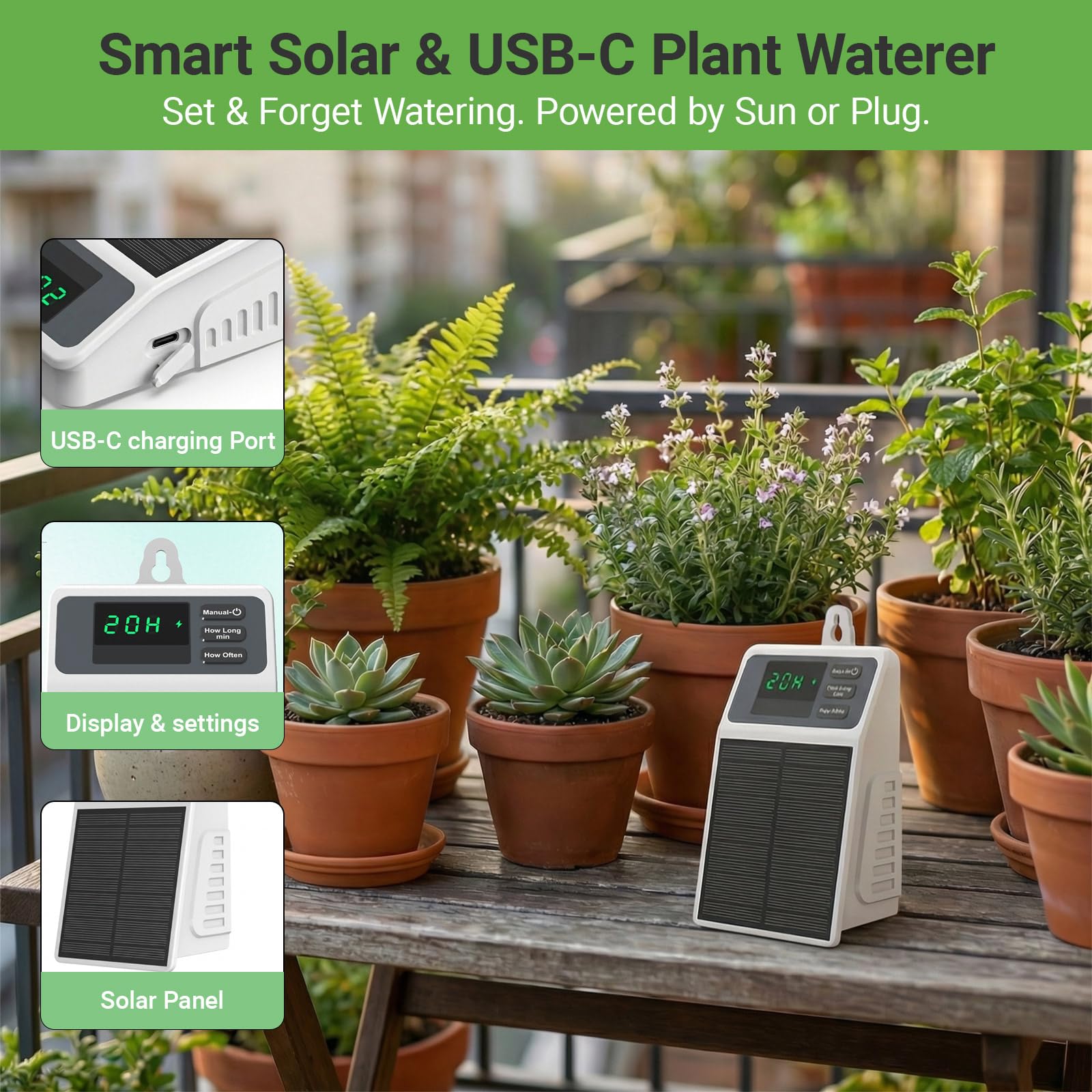 Upgraded Solar Drip Irrigation - Smart Urban Garden 评论和价格