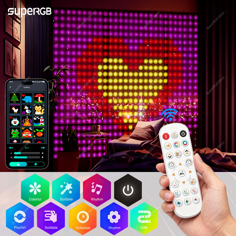 Smart Curtain Light RGB String - Smart Garden Rooms 评论和价格