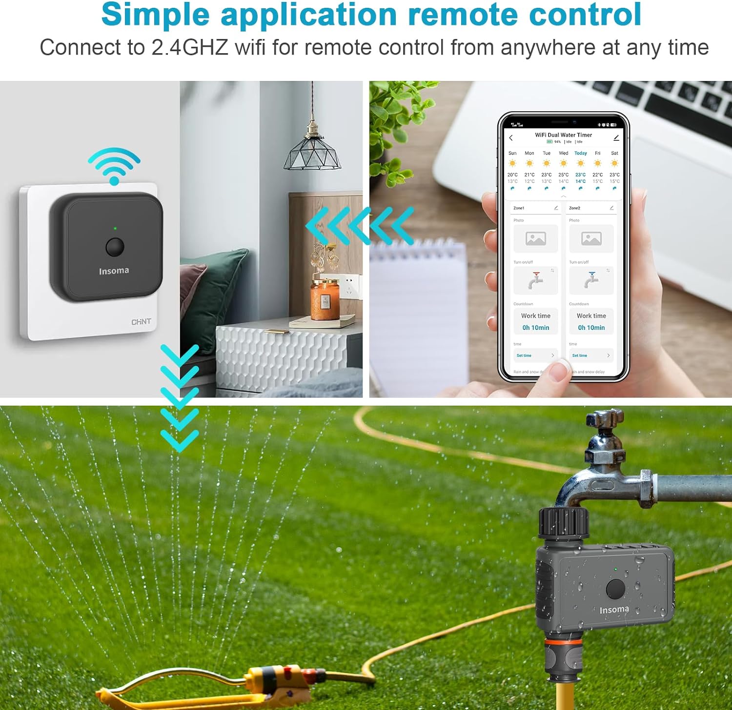 Insoma Wifi Automatic Sprinkle - Smart Garden Iot 评论和价格