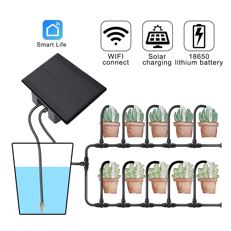 WIFI Solar Automatic Watering  - Smart Garden Watering System 评论和价格
